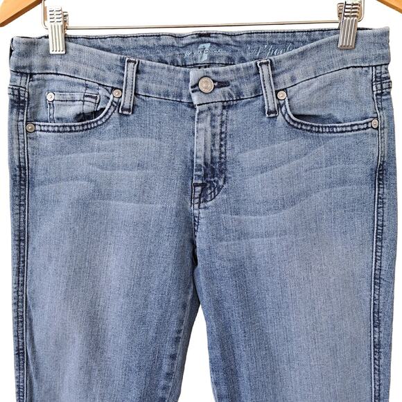 7 For All Mankind A Pocket Jeans Size 28 Low Rise Flare - Picture 8 of 8